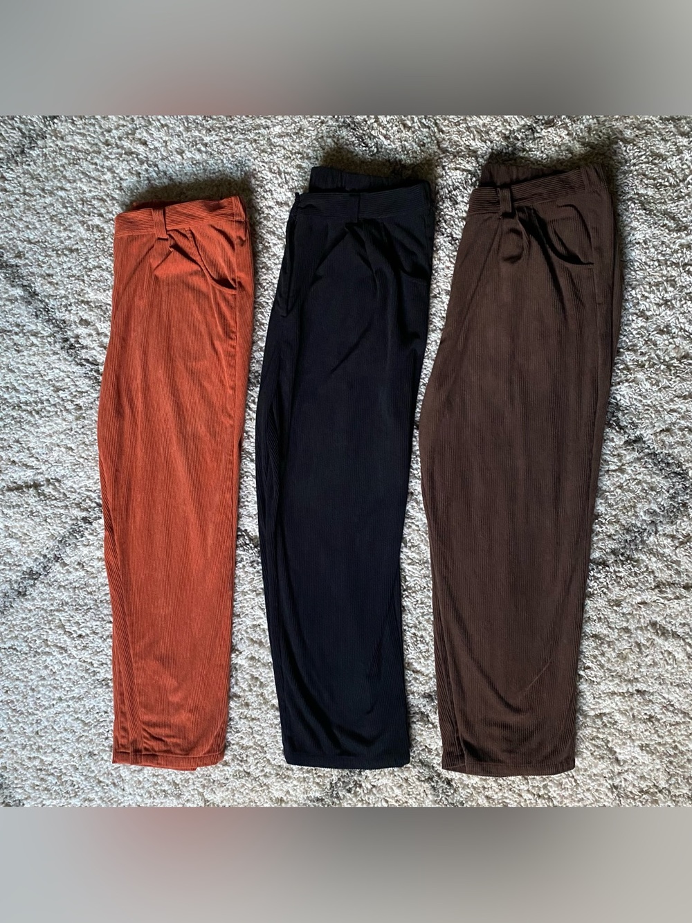 3 in 1 Bundle! 3 Pairs Halara Mid Rise Corduroy Pants Size 2X